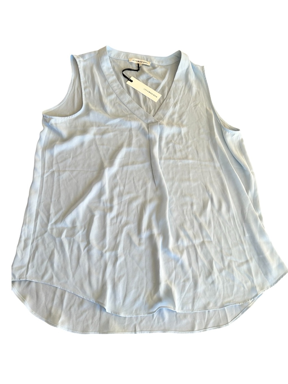 Lex & Madison NWT light blue sleeveless blouse